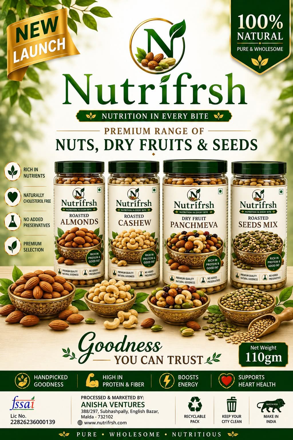 Nutrifrsh premium nuts, dry fruits and seeds